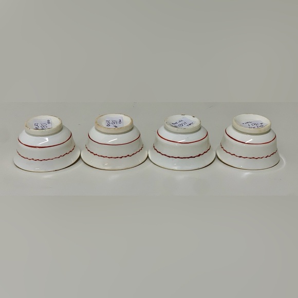 19th Century Antique Gaudy Welsh Grape Pattern (lot of 4) Miniature Cups - Picture 5 of 16